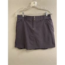 Kuhl Womens Size 4 Gray Strattus Skort W/Zip Pockets