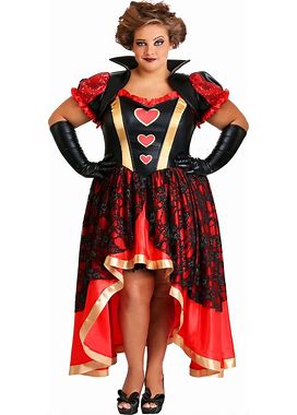 Plus Size Dark Queen Of Hearts Women's Costume | Adult | Womens | Black/Brown/Red | 3X | FUN Costumes