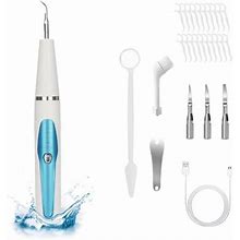 Moobody Blue Electric Calculus Remover Tooth Cleaner Tartar Remover Usb Charging Cleaning Kit With Oral Size 3