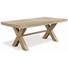 Riverside Furniture Sophie Extendable Trestle Dining Table In Natural