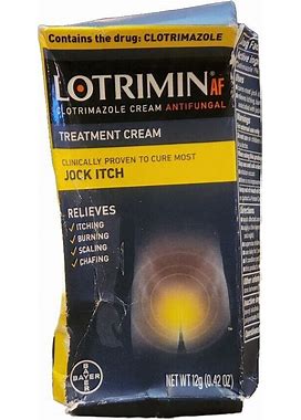 Lotrimin AF Jock Itch Antifungal Cream - 12G, EXP-11/2024 New Sealed Open Box