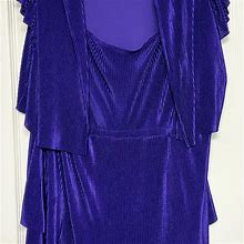 & Other Stories Women's Pleated Dress - Purple - XL