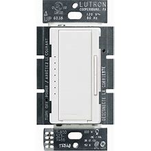 Lutron Maestro LED+ Dimmer Switch For Dimmable LED, Halogen And Incandescent Bulbs, 150W/Single-Pole Or Multi-Location, MACL-153M-SW, Snow