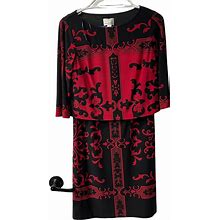 Donna Morgan Dresses | Donna Morgan Tiered Dress | Color: Black/Red | Size: 4 | Color: Black/Red | Size: 4