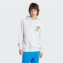 Adidas Trefoil Hoodie Light Grey XL - Mens Originals Hoodies & Sweatshirts