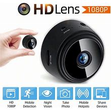 A9 Wireless 1080P Mobile WIFI Night Vision Infrared Wireless Mini Surveillance Camera Supports Cloud Memory Card Playback,