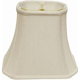 Cloth & Wire Slant Cut Corner Rectangle Bell Softback Lampshade With Washer Fitter