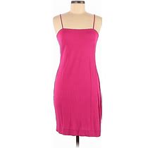 AKRIS Casual Dress - Sheath Square Sleeveless: Pink Print Dresses - Women's Size 40