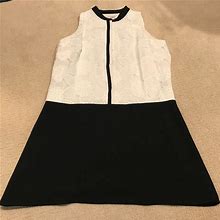Loft Dresses | Ann Taylor Loft Dress Petite Small | Color: Black/White | Size: Sp