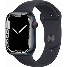 Apple Watch Series 7 (GPS + Cellular, 41MM) - Midnight Aluminum Case With Midnight Sport Band (Renewed Premium)
