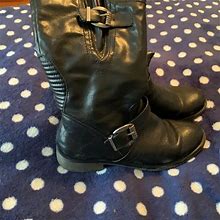 Baretraps Shoes | Baretraps Women Leather Black Mid Calf Boot Sz 10 | Color: Black | Size: 10