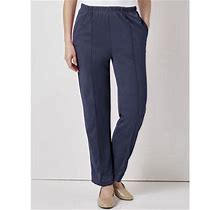 Haband Women's Blair Womens Fit & Flatter Knit Pants - Navy - M - Average