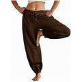 Htnbo Womens Baggy Sweatpants Drawstring Elastic Harem Jogger Pants Clarence 5 Clothing Woman Walmart