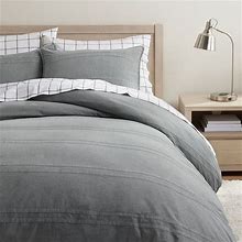 Washed Rapids Duvet, Twin, Gray