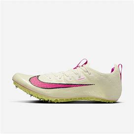 Nike Zoom Superfly Elite 2 Track & Field Sprinting Spikes In White, Size: 15 | CD4382-101