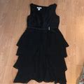 Patra Dresses | Black Ruffled Dress | Color: Black | Size: 12