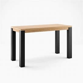 Harlow Bar Height Communal Dining Table Without Power, Sand On Oak | Williams Sonoma