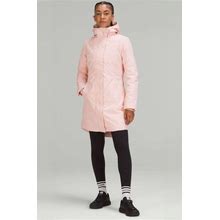 Lululemon Women's Insulated Waterproof Jacket Coat Size 10 Pink Mist Waterproof