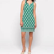 Magnolia Grace Dresses | Alhambra Embroidered Trim Knit Green Dress | Color: Green | Size: Xs