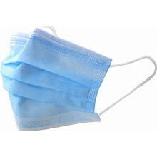 Adult 3-Ply Disposable Face Masks - 50 Pack