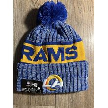 Nfl Los Angeles Rams Beanie 2023 Cuffed Fleece Lined Knit Pompom
