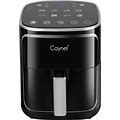 CAYNEL Air Fryer Oven Oil Free Nonstick Cooker With 8 Cook Presets, Detachable Double Basket - 5QT(Black) (Digital)