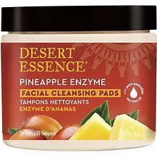 Desert Essence Pineapple Enzyme Facial Cleansing Pads 50 Pads