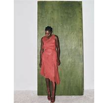 BYVARGA Blaire Silk Dress - Green - Casual Dresses Size UK12