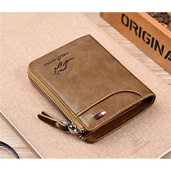 M7 RFID Anti Theft T1 Leather Credit Card Men's ID Durable Wallet Style Waterproof