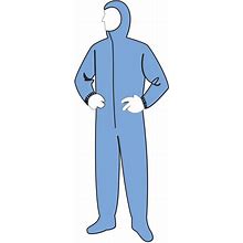 Protective Coverall With Hood And Boots, 3XL