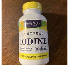 Healthy Origins European Iodine 150 Mcg 240 Veg Caps 5/24 Healthy Thyroid
