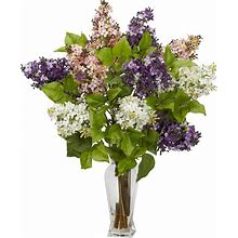 Lilac Silk Flower Arrangement Assorted By Nearly Natural
