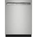 KDFE204KPS Kitchenaid 24" Front Control Built In Dishwasher With Third Level Utensil Rack - 39 Dba - Stainless Steel