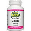 Natural Factors Potassium Citrate 99Mg - 90 Tablet