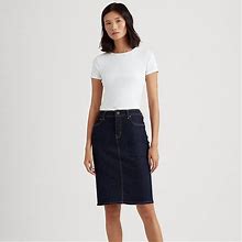 Ralph Lauren Denim Skirt - Size 2 in Rinse Wash