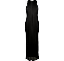 Saint Laurent Knit Maxi Dress - Black
