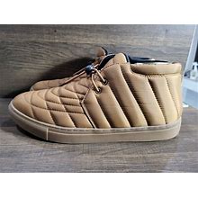 Alfani Men's Tucker Quilted Lace-Up Chukka Boot Tan 10m New