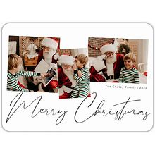 Christmas Photo Cards | Christmas Snapshots Rounded | 5X7 | Flat Cards | Set Of 50 | Mpix