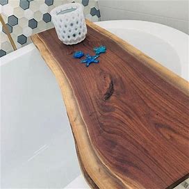 Live Edge Bathtub Tray | Bathtub Tray | Wood Bath Caddy | Live Edge Solid Wood Bathtub | Bath Board | Bathroom Decor | Badewannenbrett