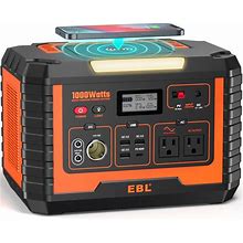 EBL Portable Power Station Voyager 1000, 110V/1000W Solar Generator(Surge 2000W), 999Wh/270000Mah High Lithium Battery For Outdoor Home Emergency