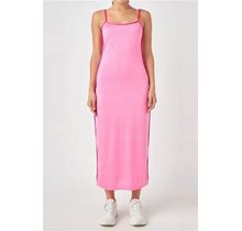 Endless Rose Women's Contrast Binding Maxi Dress - Pink/Fuchsia