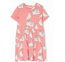 MINI RODINI Printed Dress Pink