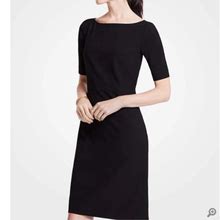Ann Taylor Dresses | Ann Taylor Black Shift Dress - Size 4 - Worn Once | Color: Black | Size: 4