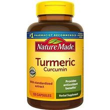 Nature Made Turmeric Curcumin 500 Mg Herbal Supplement For Antioxidant Suppor...