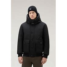 Woolrich Polar Bomber In Ramar Cloth - Black - Casual Jackets Size S
