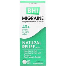 BHI, Migraine Headache Relief Tablets, 100 Tablets