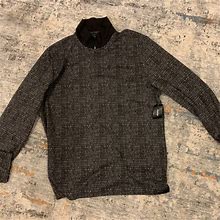 Alfani NWT Mens Crewneck Zipper Sweater - New Men | Color: Grey | Size: XXL