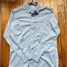 Brooks Brothers Shirts | Brooks Brothers Light Blue Regular Fit Oxford / Dress Shirt Mens Size 16 | Color: Blue/White | Size: 16