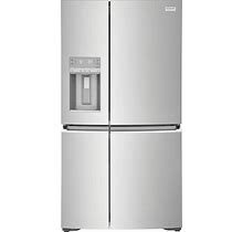 FRIGIDAIRE GALLERY 36 in. Wide 21.5 Cu. Ft. Counter-Depth 4-Door Refrigerator In Stainless Steel GRQC2255BF ,