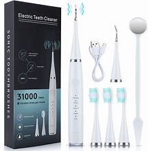 Electric Toothbrush Sonic Dental Scaler Teeth Whitening Kit Tooth Whitener Calculus Tartar Remover Tools Cleaner Stain Oral Care